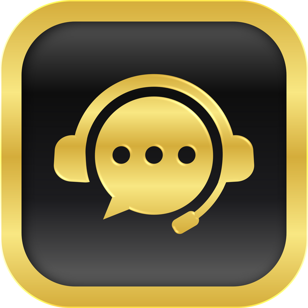 Gold Customer Support Icon